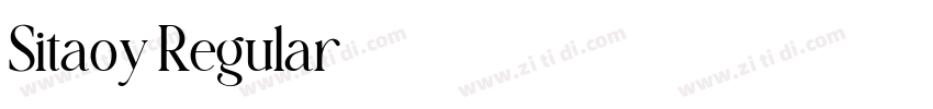 Sitaoy Regular字体转换